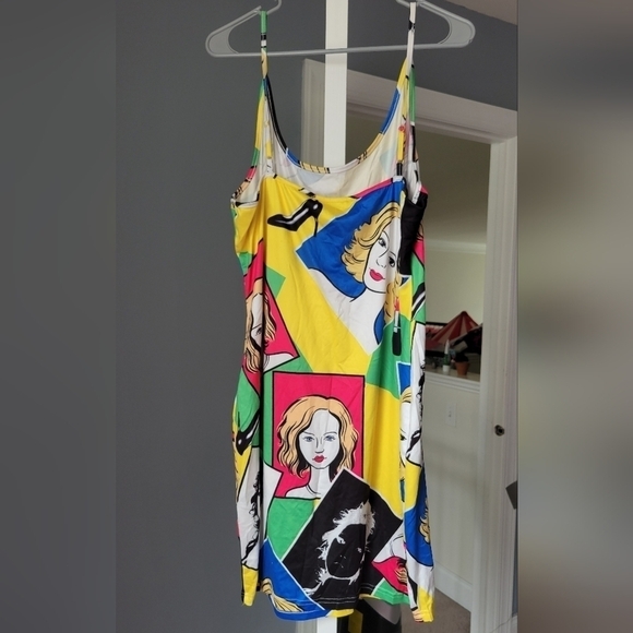 Pop Art Print Cami Dress – Size XL - Picture 3 of 4
